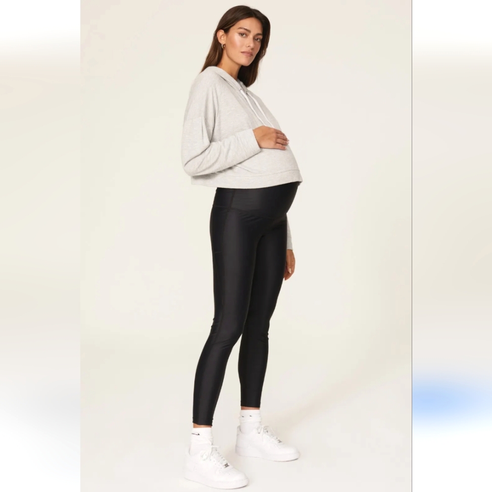 Isabella Oliver Active Econyl Black Maternity Leggings Size 0